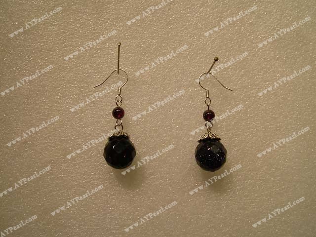 blue stone earring