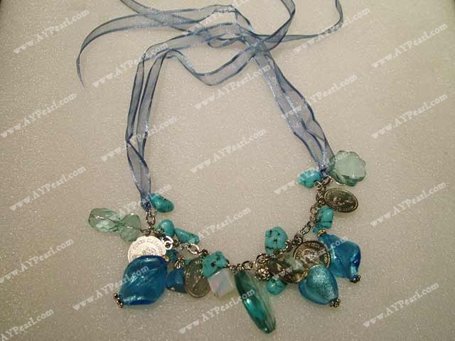 turquoise crystal necklace