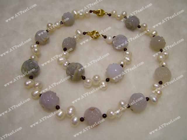 pearl agate set