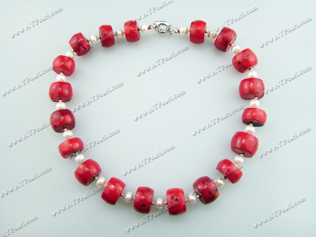 coral pearl necklace