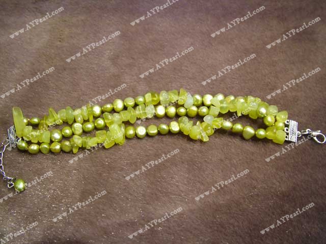 pearl lemon jade bracelet