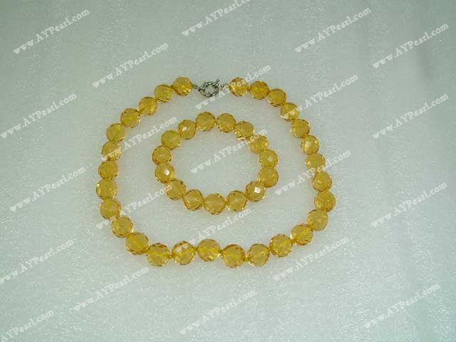 crystal neckalce/bracelet set