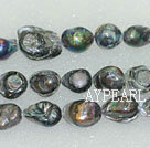 Unpacking freshwater pearl beads,Black,10*16*18mm