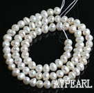 Freshwater Pearl Beads, Natural White, 4-5mm, Sold per 14.6-Inch Strand