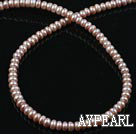 Freshwater Pearl Beads, Natural Purple, 6-7mm, Abacus Shape Pearl, Sold per 15-Inch Strand,6-7mm