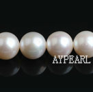 Freshwater Pearl Beads, Natural White, 10-11mm, A Grade, Nearly Round, Sold per 15.7-Inch Strand,10-11mm