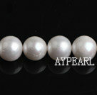 Freshwater Pearl Beads, Natural White, 9-10mm, A Grade, Round, Sold per 15.7-Inch Strand,9-10mm