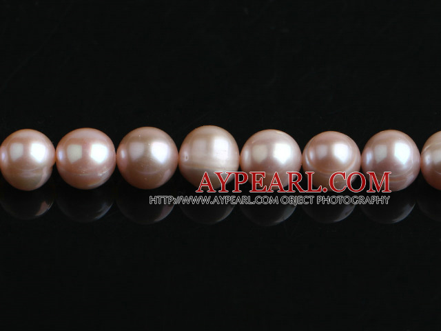 Pearl Beads, Purple, 10-11mm natural, Sold per 15.4-inch strand