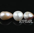 Pearl Beads, Three Color, 12*16mm natural baroque, Sold per 15.7-inch strand