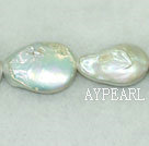 Freshwater pearl beads, white, 5*15*24 mm keshi. Sold per 15-inch strand.