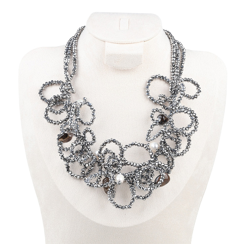 Wholesale Crystal Pearl Fashion Necklace